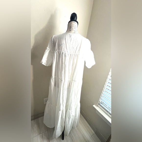 J. Crew White Tiered cotton voile Beach Maxi Dress white J.Crew - Picture 6 of 11